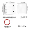 Libro de Almacenamiento de Hojas Sueltas para Uñas Portátil de Moda Tarjeta de Exhibición Transparente de PVC para Colección de Arte de Uñas Planificador Mini de 3 Agujeros con Doble Botón