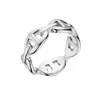 Anillo de Acero de Titanio Pig Nose que No se Desvanece Oro de 18K Anillo para Dedo Índice Estilo Frío Ins Diseño de Nicho Joyería para Mano de Mujer