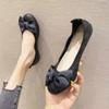 Zapatos Planos de Boca Ancha para Mujer 2026 Estilo Nuevo Mocasines de Suela Suave Transpirables Zapatos de Cuero Suave Tipo Rollito de Huevo Talla Grande Zapatos Ligeros
