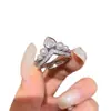 Anillo Coreano Estilo Ins Multicapa Forma de Corazón Gota de Agua, Lujo Ligero y Sensación de Alta Gama, Exquisito Anillo para Dedo Índice con un Diseño Único, Accesorio de Mano de Nicho