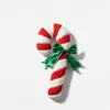 Almohadas de peluche navideñas novedosas transfronterizas: hombre de jengibre, bastón de caramelo, caramelo de menta, árbol de Navidad, muñeco de nieve, cojines de sofá de Papá Noel