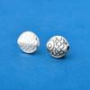 Nuevas Cuentas Espaciadoras de Plata Esterlina S925 Retro con Agujero Pasante de Pez Pequeño Accesorios Koi Material para Abalorios para Pulsera de Cuerda de Mano DIY