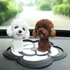 Cachorro de balançar a cabeça para decoração de carro, boneca fofa, console central, suprimentos criativos para decoração de interior de carro