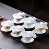 Tazón de Porcelana Blanca de Alta Calidad de Tres Piezas para Preparar Té al por Mayor