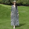 Novo vestido de algodão e seda de alta qualidade para o início do verão de 2026, cor sal marinho de limão, lindo vestido de praia para férias na ilha, solto e que afina