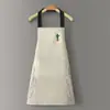 Delantal Impermeable y a Prueba de Aceite Nuevo y de Moda para Mujeres, Uso en Cocina, Cocina Casera, Mangas de Dios de la Cocina, Cinturón de Trabajo para Hombres, Trabajo Estampado