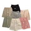Extraño Pantalones Cortos de Pierna Ancha de Tencel Lino de Cintura Alta Estilo Coreano Old Money para Mujer Verano 2026 Pantalones Casuales Holgados de Cinco Puntos