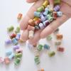 Cuentas de cerámica diy material para abalorios accesorios cuentas sueltas bambú estudiante femenina niños pulsera tejida collar cuentas bambú