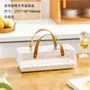 Rolo de bolo portátil estilo suíço-japonês, rolo de dragão transparente dos sonhos, rolo de bolo toalha comprida, caixa de embalagem para bolos finos, caixa retangular