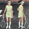 Traje Deportivo de Verano para Niñas 2026 Nueva Moda Casual Chaleco y Falda Corta Atuendo de Tenis de Verano para Niños Mayores