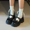 Zapatos Mary Jane estilo academia con lazo, novedad primavera-verano 2026, lindos y bonitos zapatos versátiles de plataforma para mujer, estilo japonés