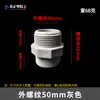 Conector Reductor de Paso Directo de Doble Rosca Macho para Tubería de Suministro de Agua de PVC Accesorios de Doble Rosca Macho 20 25 32 40 50