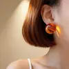 Pendientes Redondos de Cuentas Coloridas de Verano para Niñas, Pendientes de Diseño Único, Pendientes Elegantes y con Estilo, Nuevos Accesorios