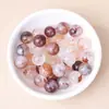 Ágata natural calcedonia cuentas sueltas pulsera multicolor cuentas redondas pulsera de cuentas hecha a mano DIY accesorios cuentas de energía