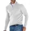 2023 Nuevo Suéter de Punto Casual para Hombre con Media Cremallera y Cuello en V Camisa Polo Venta al por Mayor