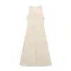 Vestido Casual sin Mangas de Color Sólido Adelgazante con Botones Decorados, Nuevo de Moda Verano 2026 Estilo Europeo y Americano para Mujer