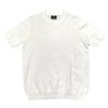 Fw10233 Verão 2025 Novo Estilo Gola Redonda Gola Vazada Tricô Manga Curta Masculino Cor Sólida Gola Redonda Casual