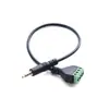 Bloques de terminales de un solo y doble canal, macho y hembra, de 3,5 2,5 6,35 6,5 mm, conector sin soldadura, conexión de extensión de audio