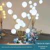 Novo Leite Bola Branca Feliz Macieira Casamento Estrada Chumbo Spot Casamento Adereços Galvanoplastia de Ferro Luminosa Árvore Frutífera Feliz