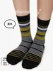 Meias Zhuji 86050 Primavera e Verão Listradas Estilo Coreano Ins Meias Femininas Meias Largas Sem Costura Tendência Meia Canoa Novo Modelo