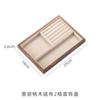 Caja de Almacenamiento de Joyería de Madera Maciza de Nogal Negro Gran Capacidad Caja para Pendientes, Collares, Joyería Caja Decorativa Pequeña Cabello Recto de Fábrica