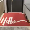Felpudo de Entrada Estilo Nórdico Bucle de Seda para Entrada Alfombra de Entrada Felpudo para Vestíbulo Hogar Alfombrilla Antideslizante Personalizable