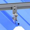 Teja Metálica de Junta Vertical Clip para Teja de Metal Soporte para Teja de Acero Galvanizado Accesorios de Soporte Fotovoltaico Anticaída