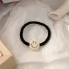 Goma para el pelo con cara sonriente de flor fresca para niña, cuerda para la cabeza, todo a juego, alta elasticidad, goma para el pelo, diadema de amor, accesorios para el pelo