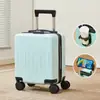 Mala Atacado Personalizada 14 polegadas Embarque Feminina Pequena Leve Mala Trolley Mini Caixa com Senha Infantil