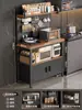 Estante de Almacenamiento para Cocina Multifuncional de Piso para el Hogar Contra la Pared Encimera Estante de Almacenamiento para Horno de Microondas Ollas y Sartenes Aparador Gabinete