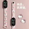 Reloj LED de moda con estampado de dibujos animados personalizado mejorado, solo para personas que no temen a los perros, pulsera linda, reloj electrónico para estudiantes, venta al por mayor