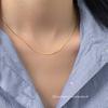 Nalan S925 Prata Esterlina Exquisite Niche Design Sense Personalizado Simples Quadrado Colar de Osso de Cobra Y01681
