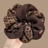 Elástico de cabelo com laço de renda francesa, scrunchie oversized, estilo casual, acessório de cabelo para coque elegante, faixa de cabelo, elástico de cabelo grande para mulheres