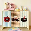 Cortina de cubierta para gabinete de cocina estilo retro Cortina de cubierta fea para gabinete Cortina de puerta Cortina de tela decorativa para zapatero Estante de almacenamiento Gancho y bucle para cortina de gabinete
