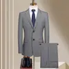 Traje para Hombre 2026 Nuevo Modelo Juvenil de un Solo Botón Lujo Ligero Negocios Boda Traje de Alta Gama Ropa de Oficina para Hombre