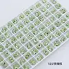 Dongzhou Crystal 6*8 Tachuelas Pequeñas Redondas para Uñas, Forma Oblonga con Esquinas Redondeadas, Base Puntiaguda, Strass de Vidrio K9 Super Brillante, Accesorios para Joyería DIY
