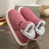 Zapatos de Algodón de Invierno Nuevos para que los Ancianos Usen en el Exterior, Suela Suave Antideslizante, Resistentes al Desgaste para Interior, Cálidas, Zapatillas de Algodón de Felpa Súper Gruesa al Por Mayor