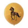 Decoración de Fiesta Temática de Caballos Transfronteriza, Globos de Carreras de Caballos Salvajes, Globos de Arreglo Temáticos de Vaquero, Globos de Látex al por Mayor