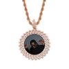 Jinmao Joyería DIY Medalla de Diamante para Foto Colgante Full Zirconia Joyería de Moda Hip-Hop Accesorios para Collar