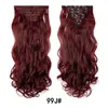 Comércio Exterior Transfronteiriço Perucas Extensões de Cabelo Cabelo Longo Cacheado Ondas Grandes Conjunto de Sete Peças Extensões de Cabelo de Fibra Sintética 16 Presilhas Cabelo Longo Cacheado