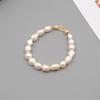 Pulsera Elegante de Perlas de Agua Dulce Estilo Europeo y Americano Collar de Perlas Irregulares Barrocas Perlas con Defectos