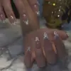 Le Fan Sencillo Blanco Francés Uñas Portátiles Manicura Puntos Negros Venta Caliente Puntas de Uñas Portátiles Mayoreo