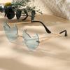 Gafas de Sol Sin Marco Nuevas 2024 Forma Especial Modernas de Moda Fiesta Baile Disco Irregulares Fabricante Mayorista