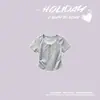 Conjunto de Falda para Niñas 2026 Nuevo Estilo de Verano para Niños Mayores, Conjunto de Dos Piezas de Camiseta de Manga Corta Dulce con Lazo y Falda