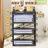 Soporte de Archivos Desplegable para Escritorio Estación de Trabajo de Oficina Estante de Almacenamiento Estantería para Carpetas y Libros Caja de Almacenamiento de Archivos Soporte de Archivos Metálico Offic