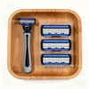 Aparelho de Barbear Manual com Lâminas de Aço Inoxidável de 5 Camadas, Cabeça da Lâmina Anti-Riscos para Uso Transfronteiriço, Aparelho de Barbear Masculino Atacado