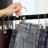 Clip Metálico Multifuncional Estante para Sombreros Clip para Pantalones y Medias Clip para Calcetines Doméstico Colgante Clip de Tres Caracteres Gancho Cromado Colección