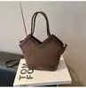 Bolso de Hombro de Gamuza, Bolso de Mano para Mujer, Bolso Tote Pequeño, Bolso de Textura de Alta Gama para Viajes, Bolso Cruzado para Mujer
