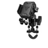 Suporte para Celular com Carregamento Sem Fio e Absorção de Choque para Motocicleta, Navegação, Entrega, Coleta Rápida, Equipamento de Pilotagem