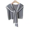 Chal Tejido con Borde Estilo Chanel para Mujer, Versátil para Primavera y Otoño, Cubrehombros Decorativo, Adecuado para Habitaciones con Aire Acondicionado en Verano, Prenda de Abrigo, Cuello Falso 17